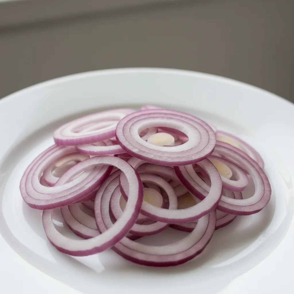 Sliced Red Onions