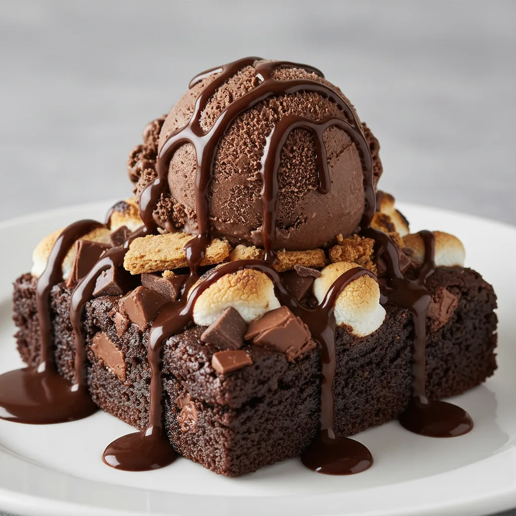 Fabulous Chocolate Chunk S’mores Brownie