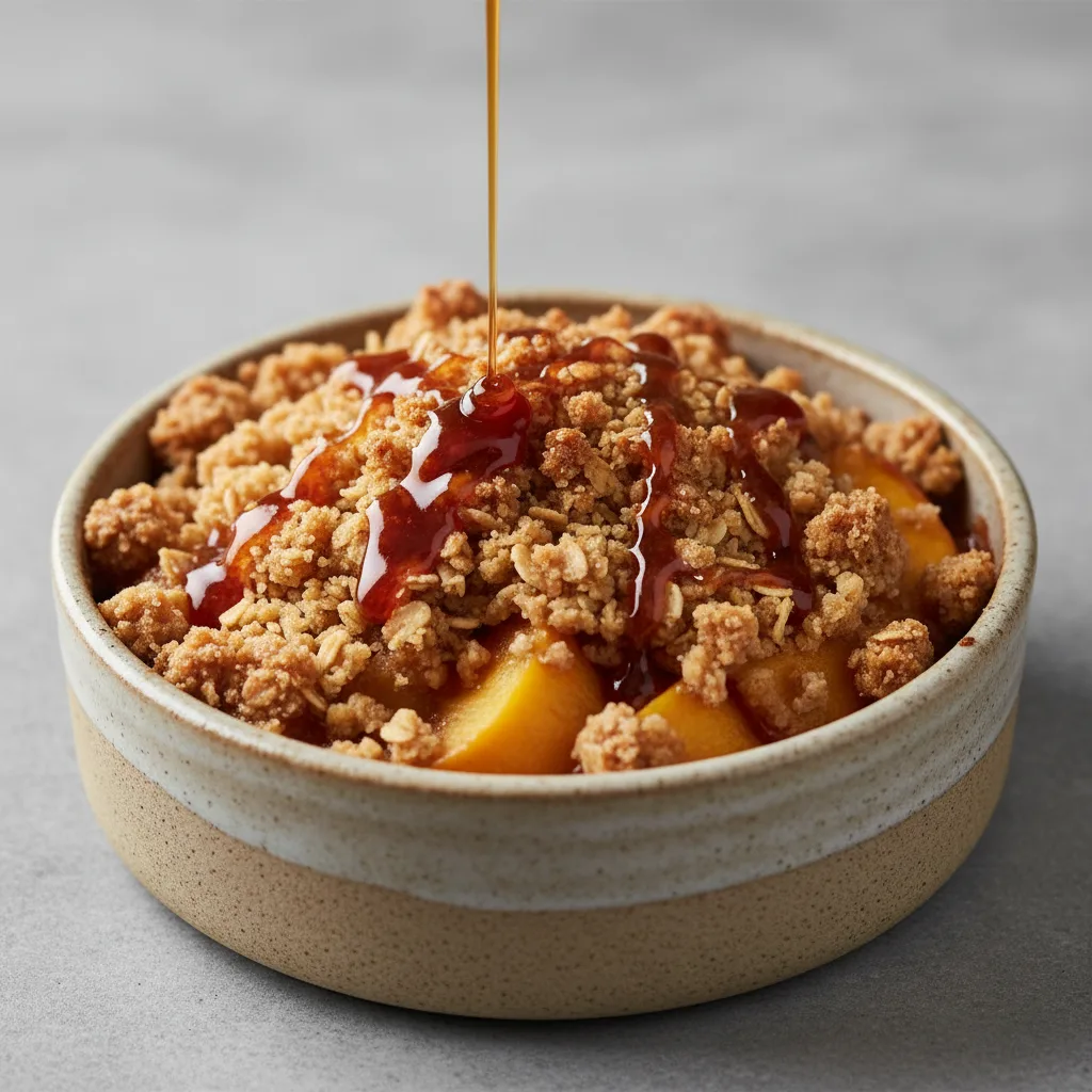 Bourbon Peach Cobbler