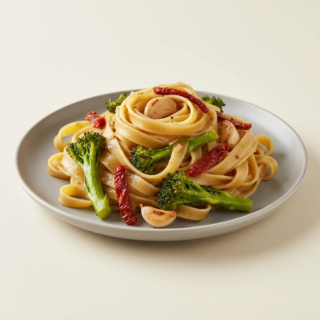 Vegan Garlic Fettuccine Vegan Garlic Fettuccine