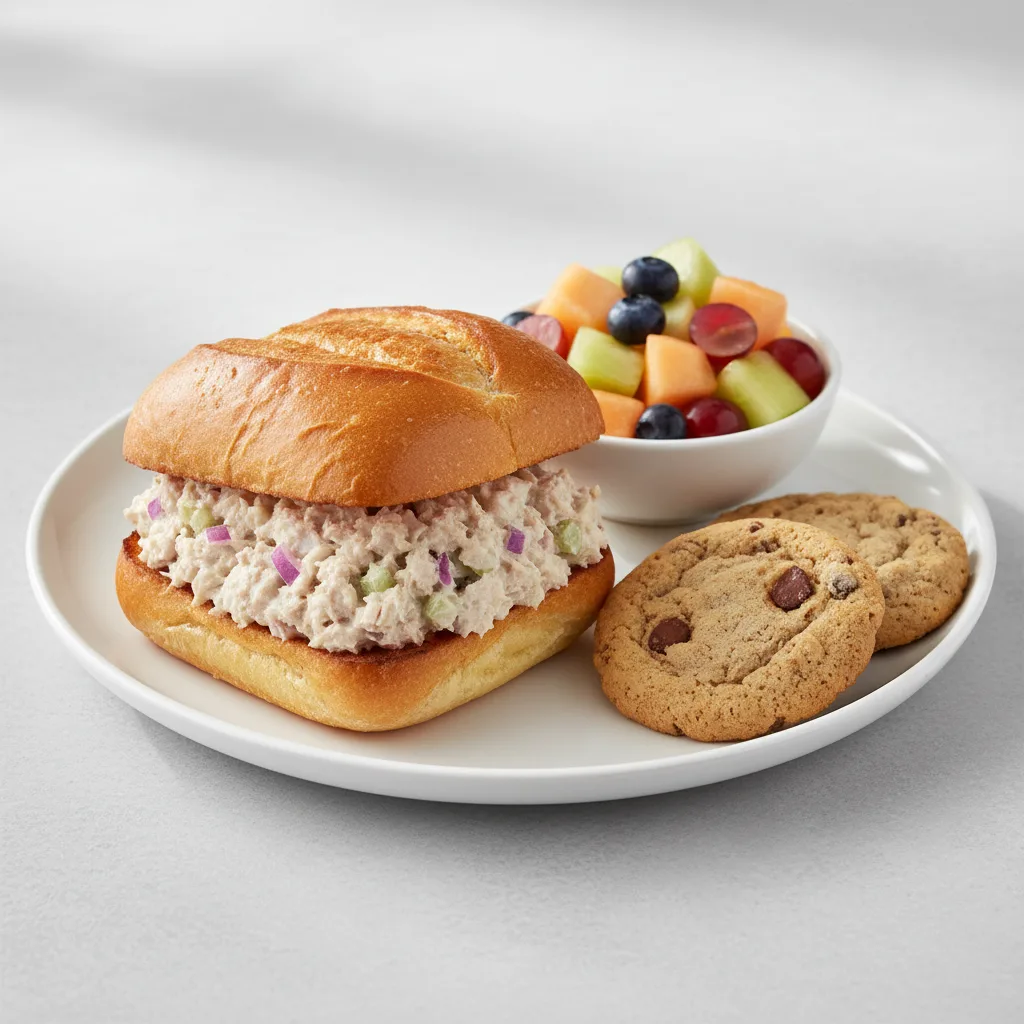 Albacore Tuna Salad Sandwich on Gourmet Roll Albacore Tuna Salad Sandwich on Gourmet Roll