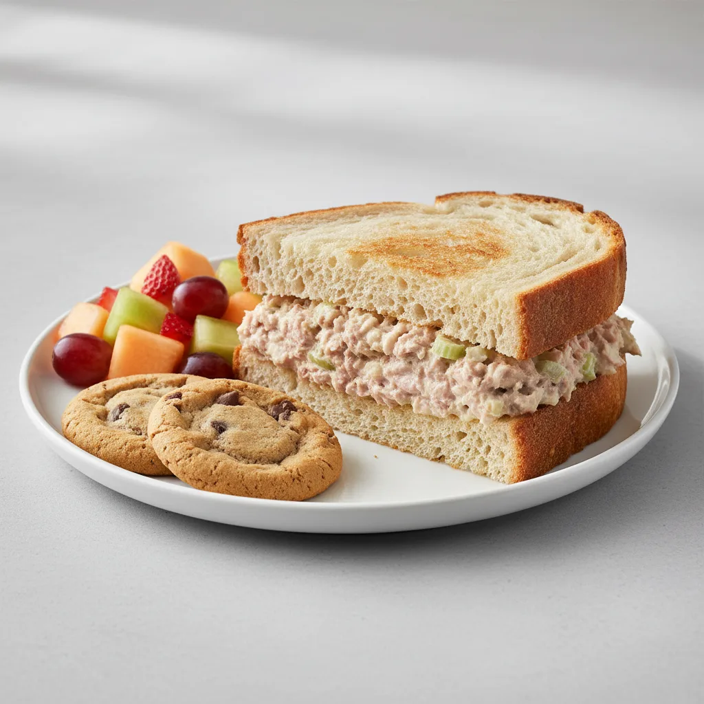 Albacore Tuna Salad Sandwich on Sourdough White Bread Albacore Tuna Salad Sandwich on Sourdough White Bread