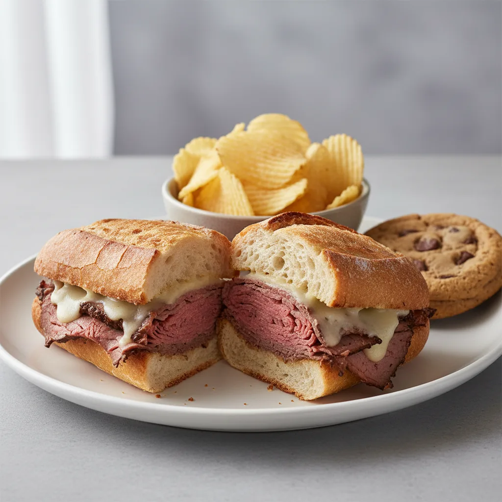 Roast Beef Sandwich on French Bread Roast Beef Sandwich on French Bread