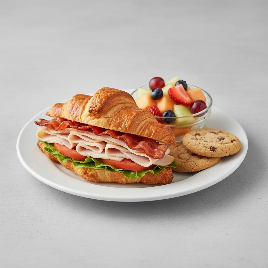 Turkey Club Croissant Sandwich Turkey Club Croissant Sandwich