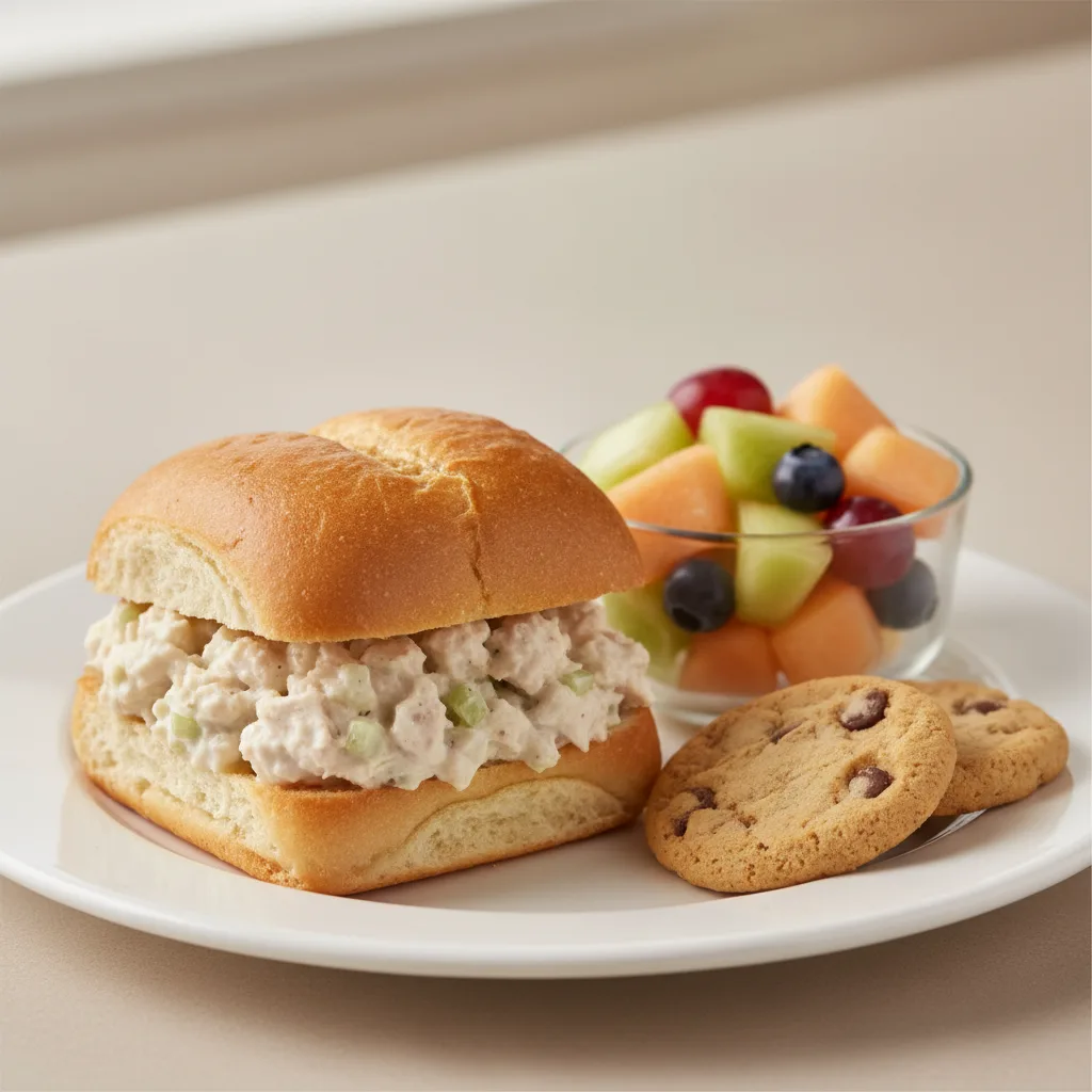 Classic Chicken Salad Sandwich on Gourmet Roll Classic Chicken Salad Sandwich on Gourmet Roll