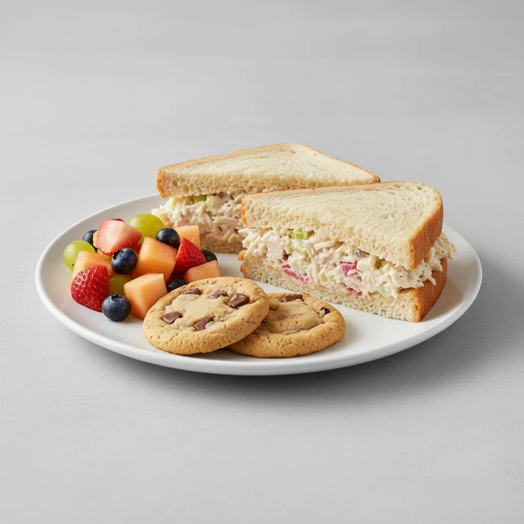 Classic Chicken Salad Sandwich on Sourdough White Bread Classic Chicken Salad Sandwich on Sourdough White Bread