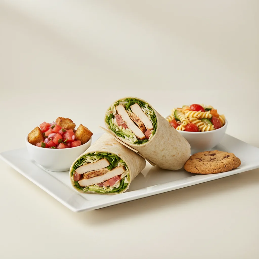 Chicken Caesar Wrap Meal Chicken Caesar Wrap Meal