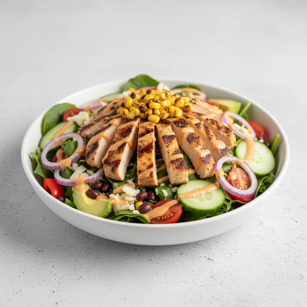 The Mexican Salad with Grilled Chicken The Mexican Salad with Grilled Chicken