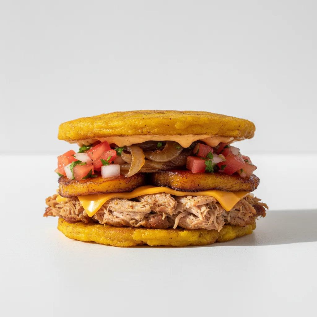 Pork Patacones Sandwich Pork Patacones Sandwich