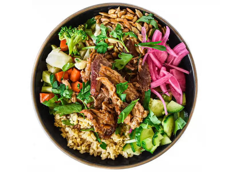 Pork Shoulder Hearty Bowl with Smoky Chipotle Sauce