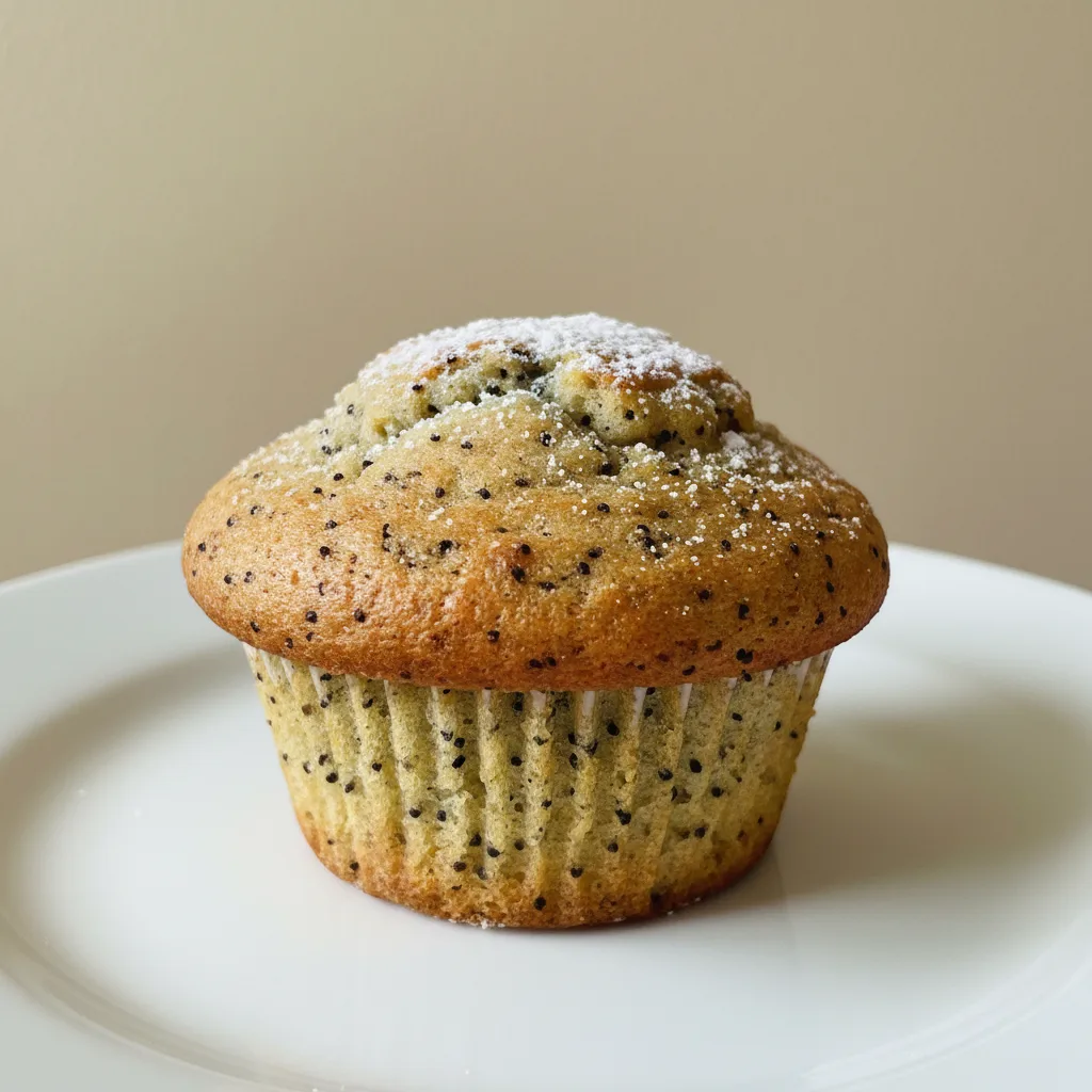 Gluten Free Lemon Poppy Seed Muffin