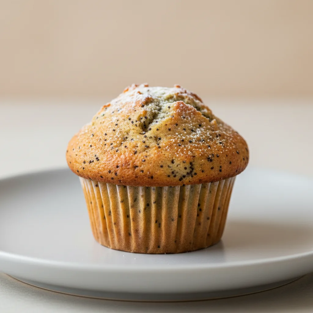 Vegan Lemon Poppy Muffin