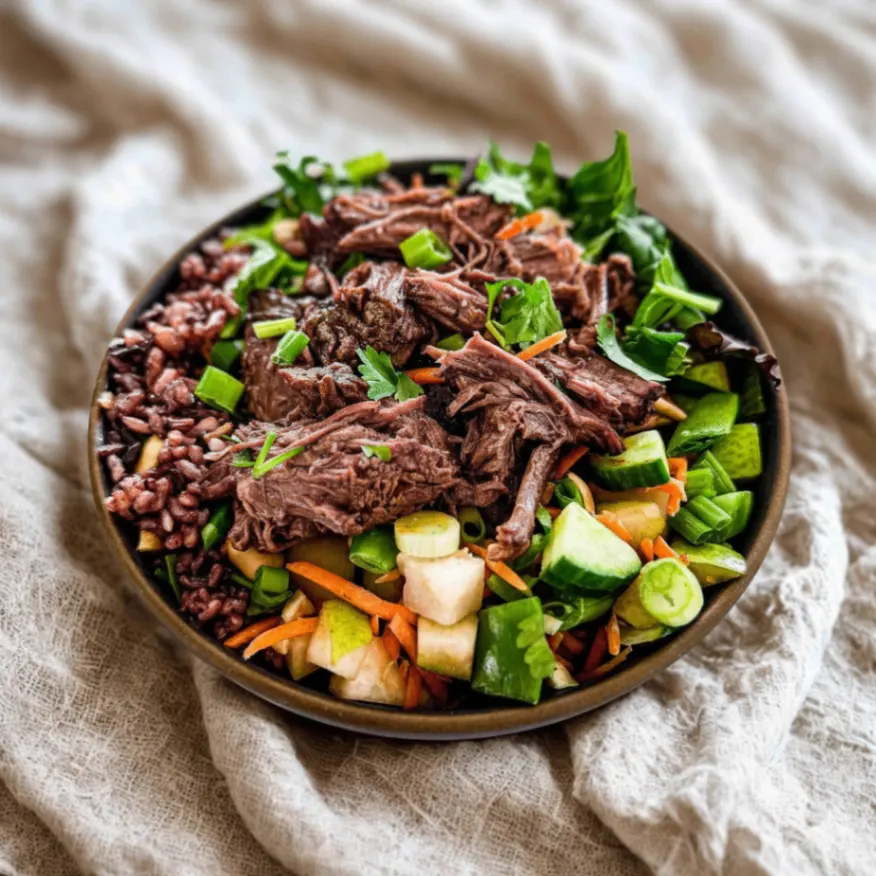 Nut-Free Wagyu Beef 50-50 Bowl with Ginger Lime Sauce (No Cashews)