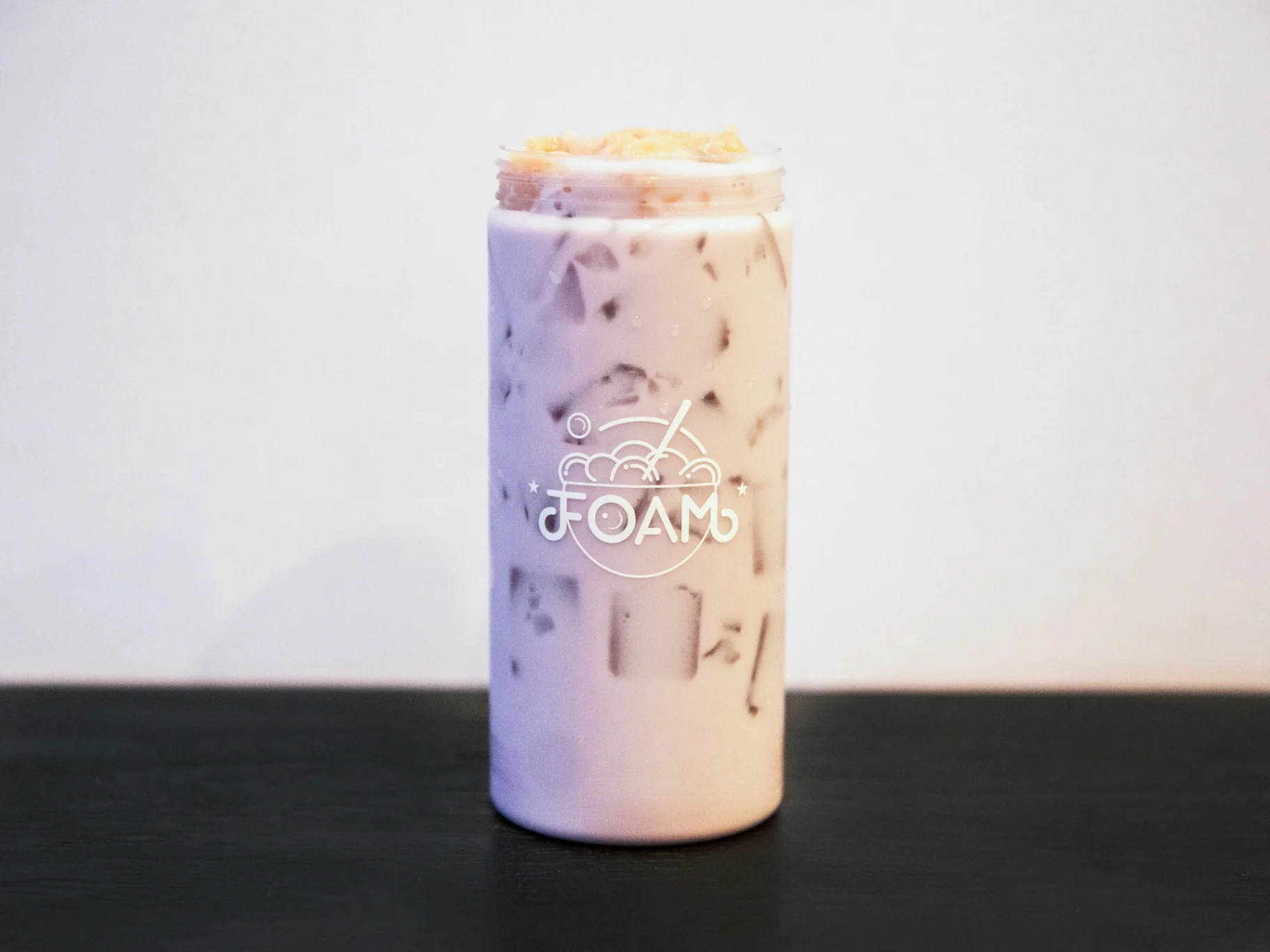 Taro Latte With Sago