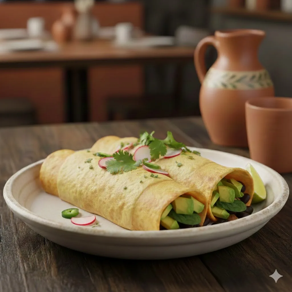 Vegan Avocado and Artichoke Enchiladas