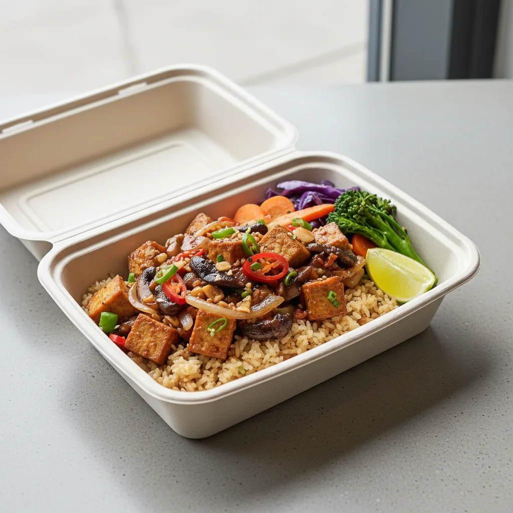 Fried Tofu Sisig Bowl Fried Tofu Sisig Bowl