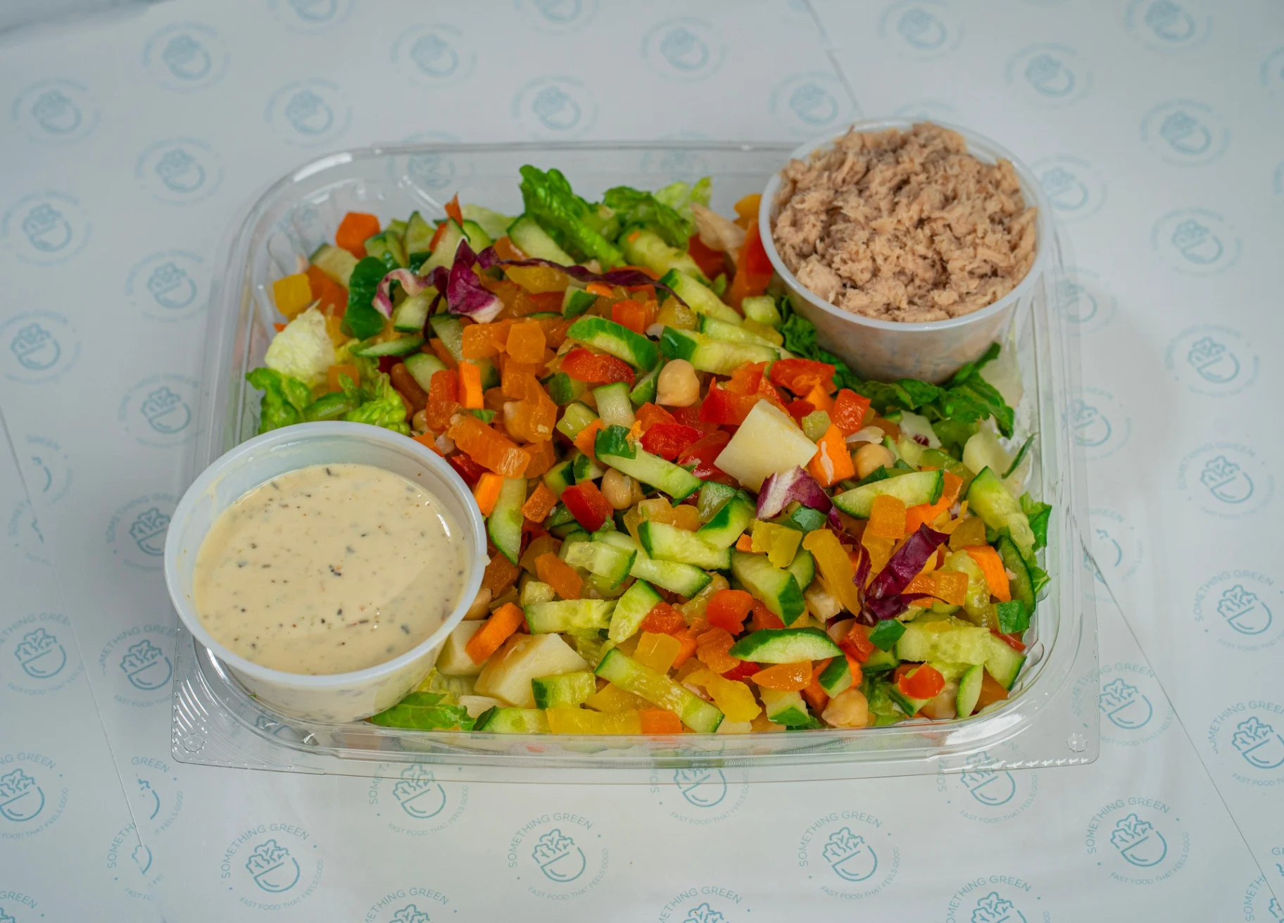 Tuna Romaine Chopped Salad