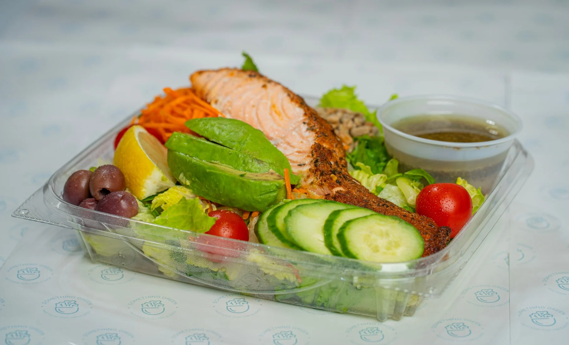 Romo Blackened Salmon Salad