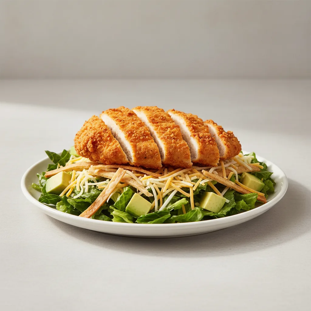 Southwest Salad With Fried Chicken