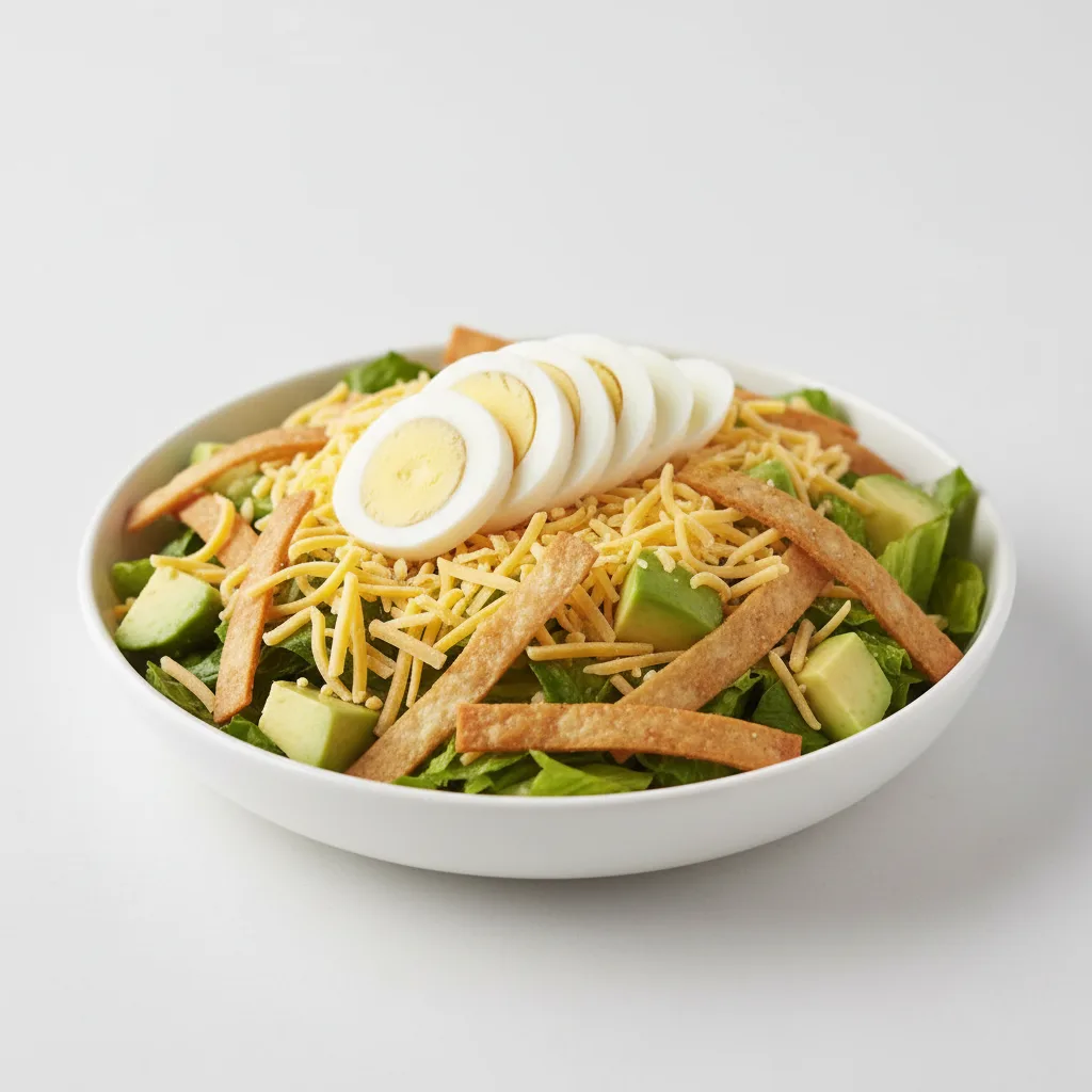 Southwest Salad With Boiled Egg