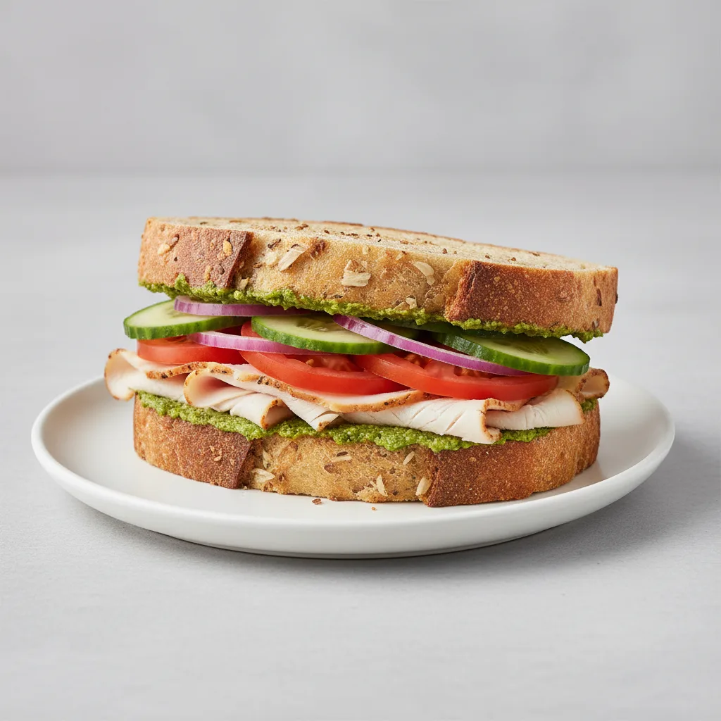 Turkey Pesto Sandwich Turkey Pesto Sandwich