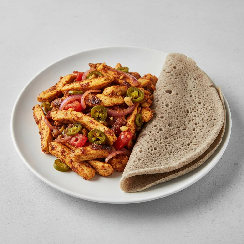 Doro TIBS with Injera Doro TIBS with Injera