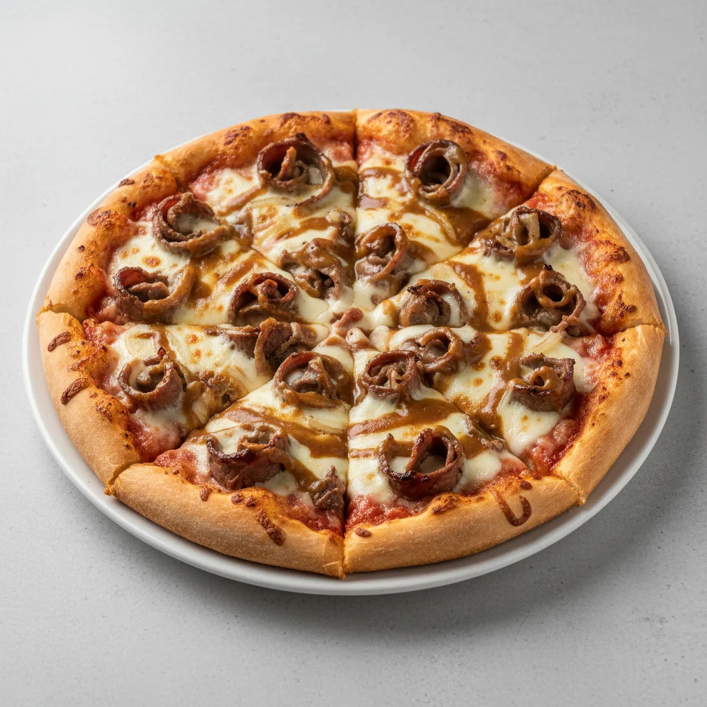 Hot Roast Beef Pizza Hot Roast Beef Pizza