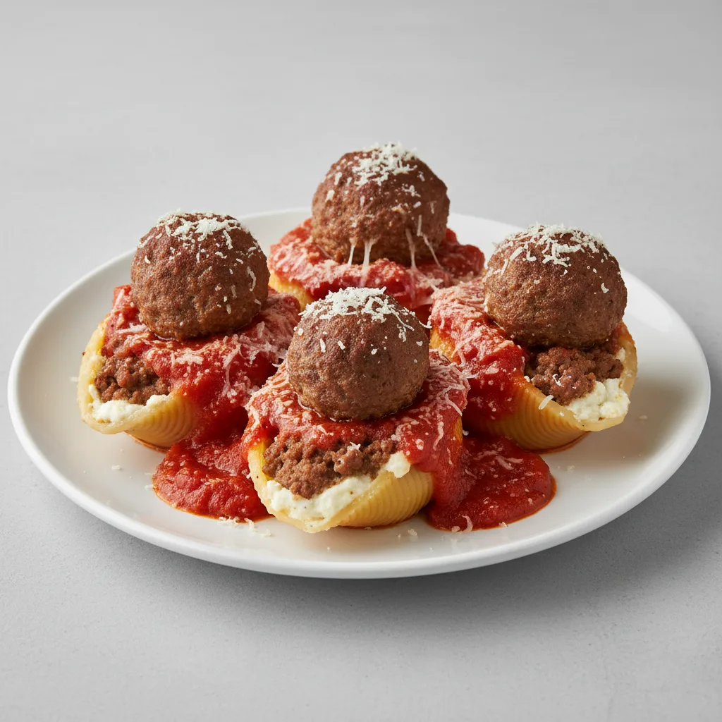 Stuffed Shells Meatball Stuffed Shells Meatball