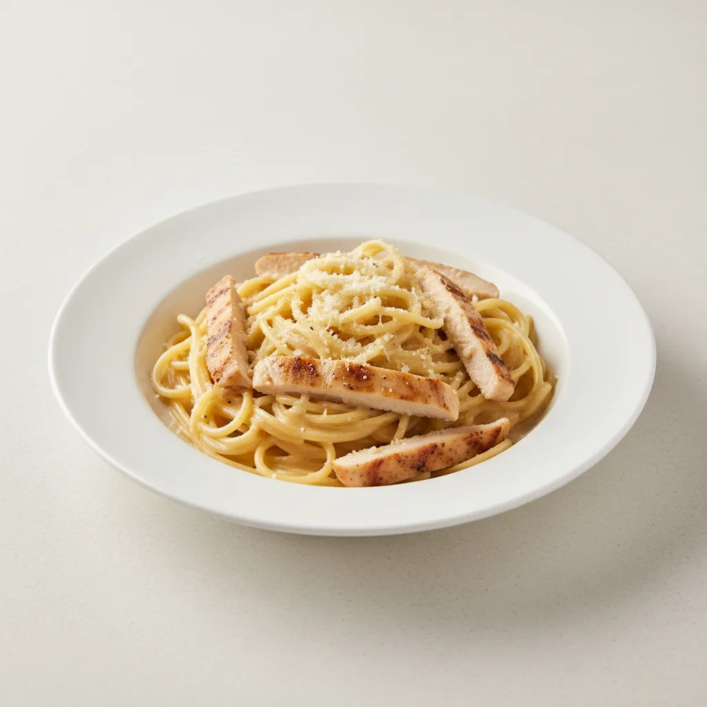 Spaghetti Chicken Alfredo Spaghetti Chicken Alfredo