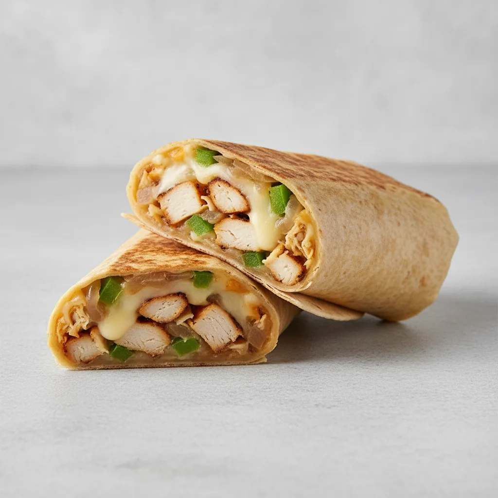 Chicken Cheesesteak Wrap Chicken Cheesesteak Wrap