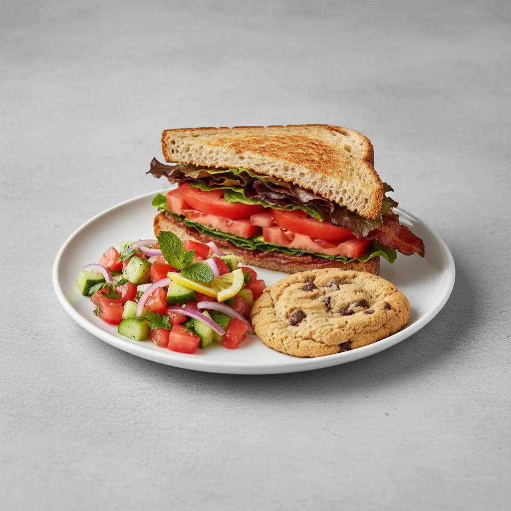 BLT Sandwich with Israeli Salad BLT Sandwich with Israeli Salad