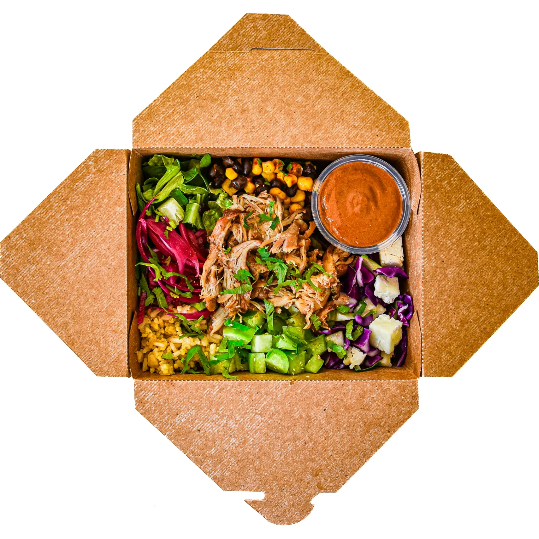 Chicken Mixto Bowl with Silky Salsa Roja