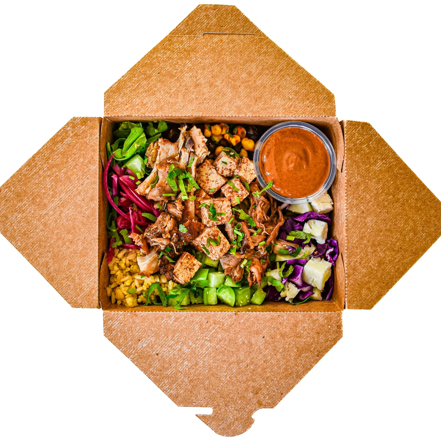 Palmita Power Mixto Bowl with Silky Salsa Roja