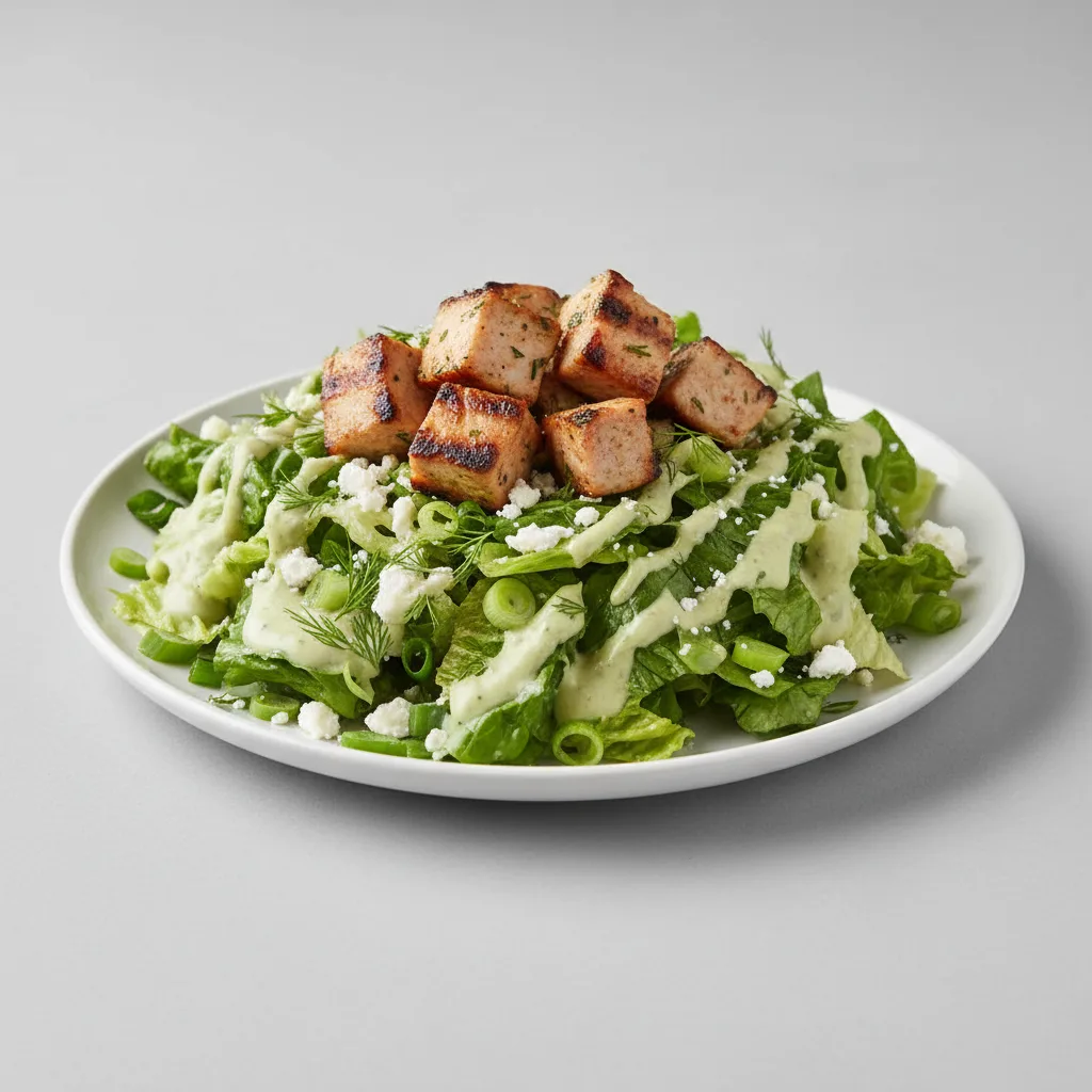 Prasini Salad with Grilled Souvlaki Prasini Salad with Grilled Souvlaki