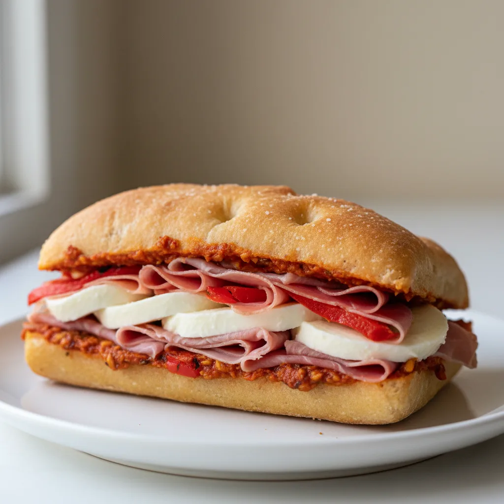 Prosciutto Mozzarella Sandwich
