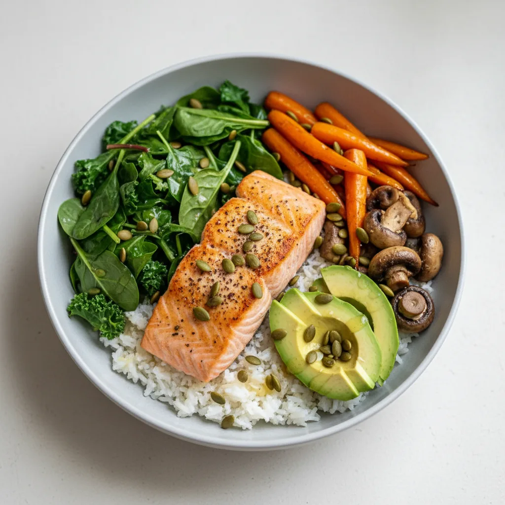 Healthy Salmon Bowl