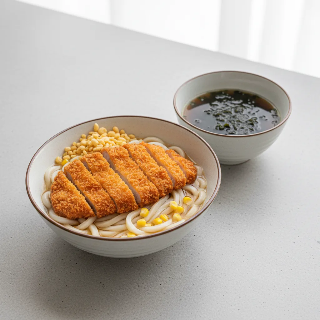 Udon with Pork Katsu Udon with Pork Katsu