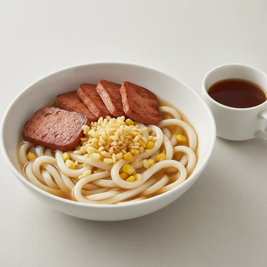 Udon with Spam Udon with Spam