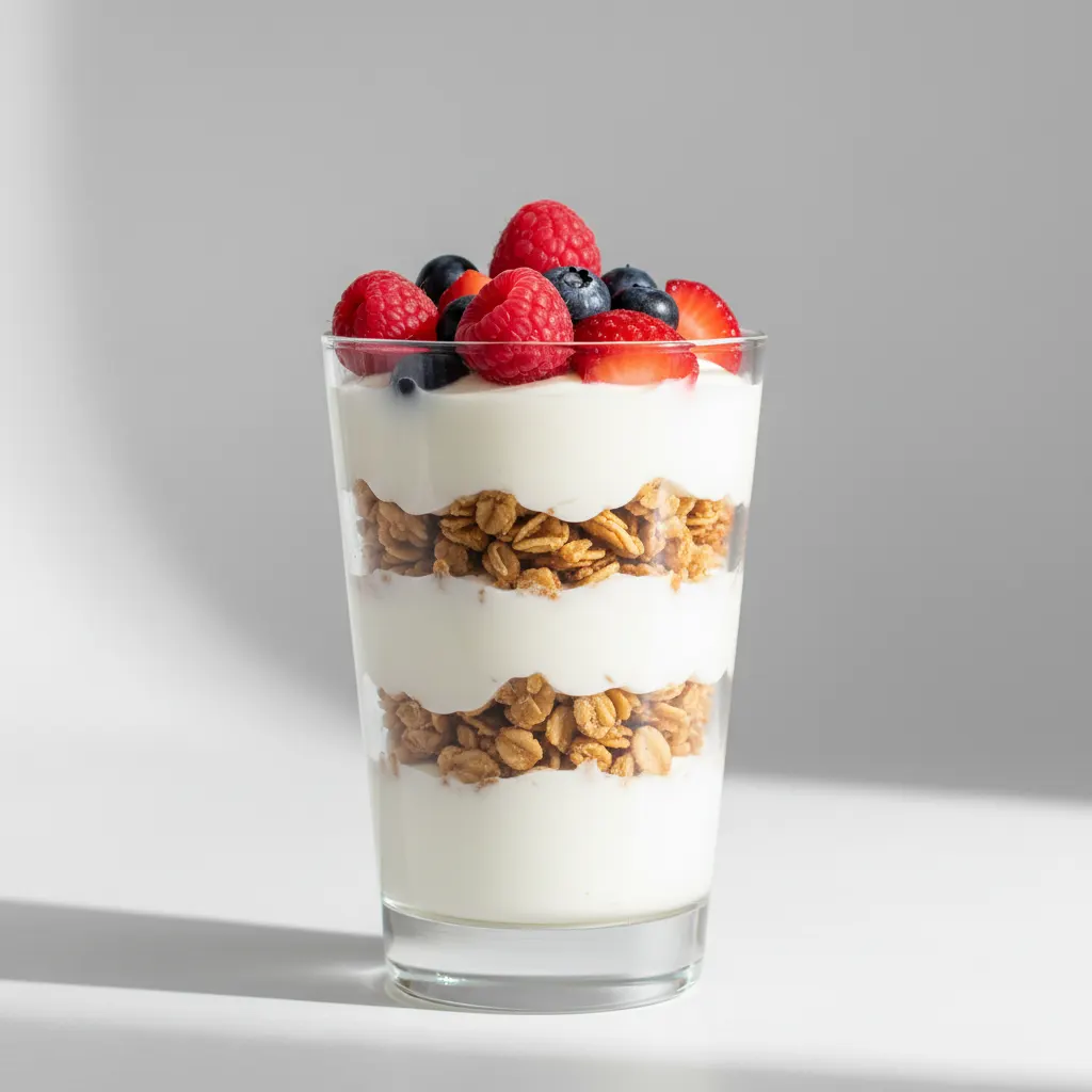 Homemade Granola & Vanilla Yogurt Parfait Homemade Granola & Vanilla Yogurt Parfait