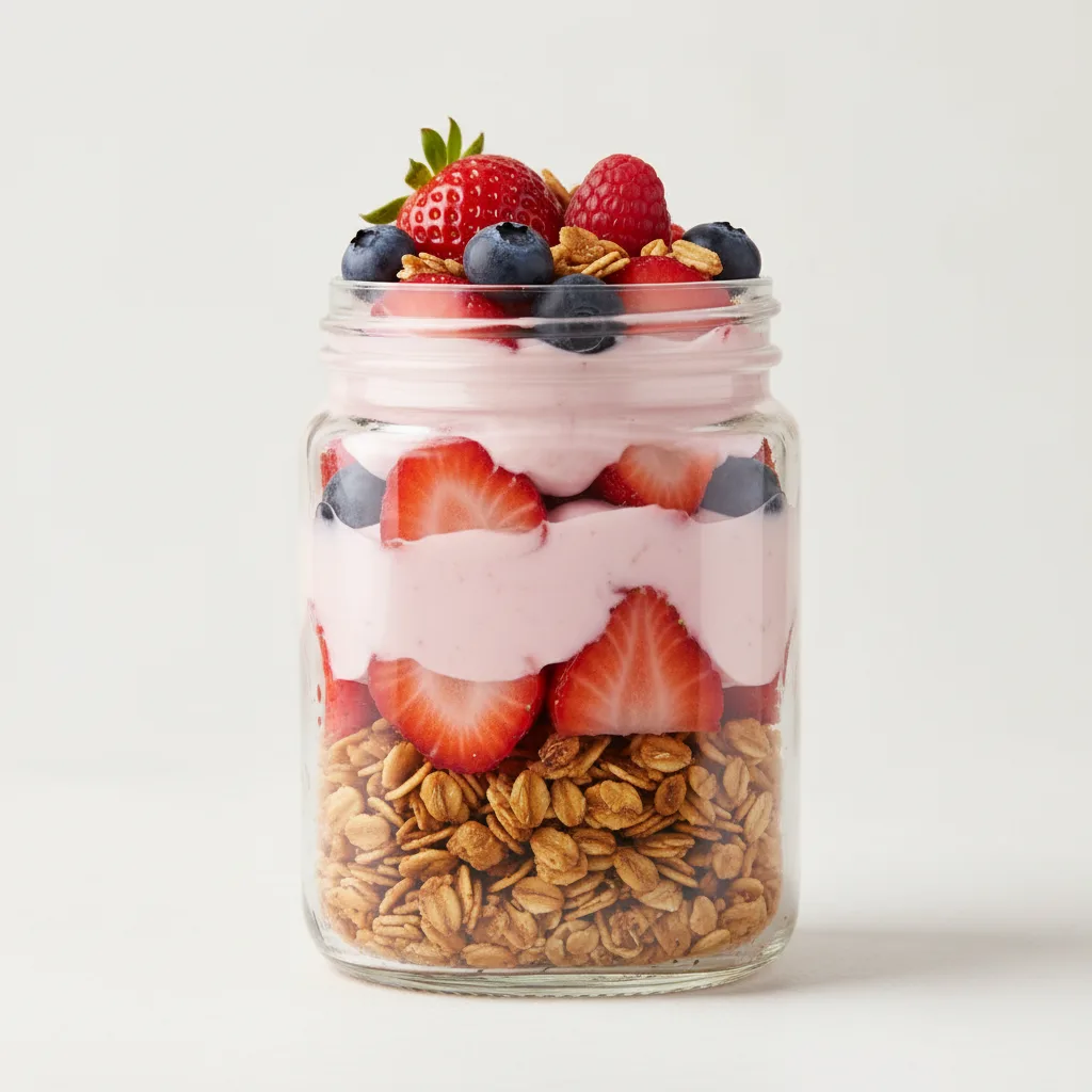 Homemade Granola & Strawberry Yogurt Parfait Homemade Granola & Strawberry Yogurt Parfait