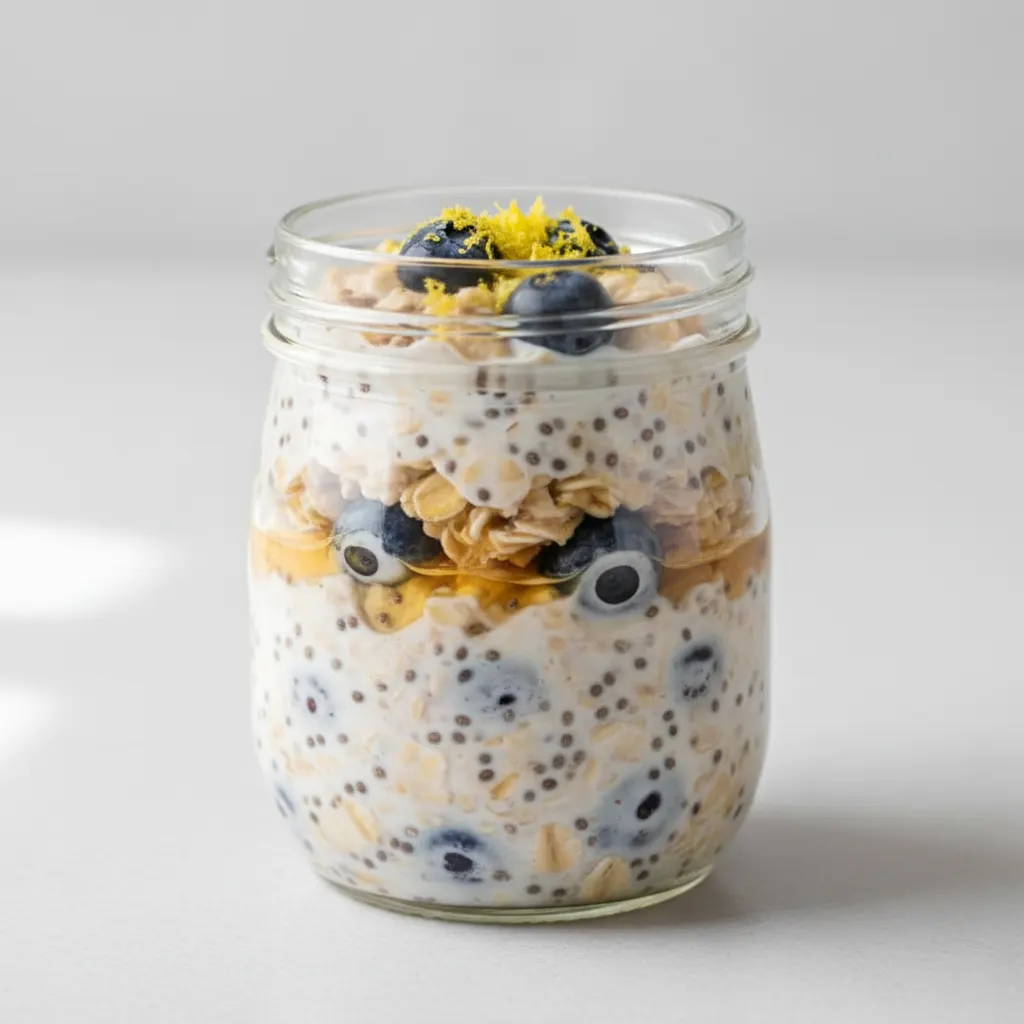 Blueberry Lemon Overnight Oats Blueberry Lemon Overnight Oats
