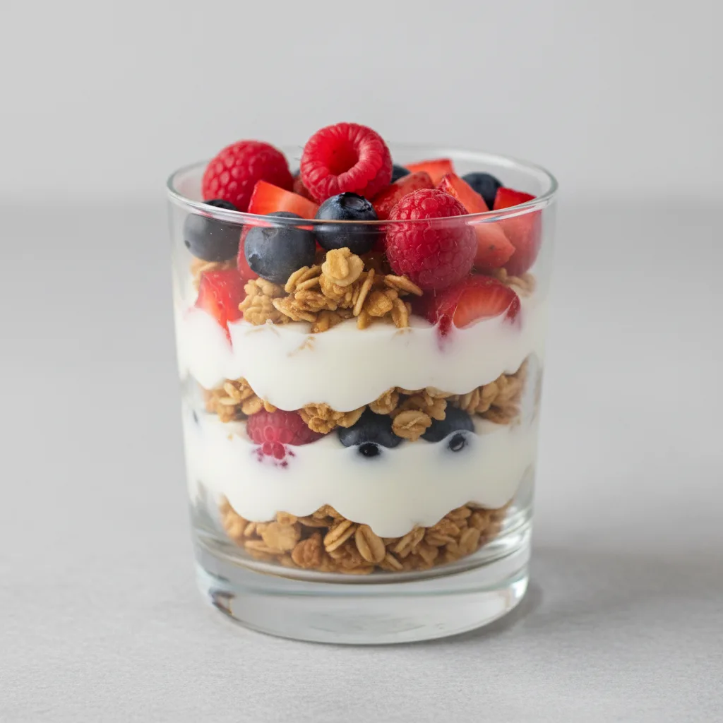 Homemade Granola & Vanilla Yogurt Parfait Homemade Granola & Vanilla Yogurt Parfait