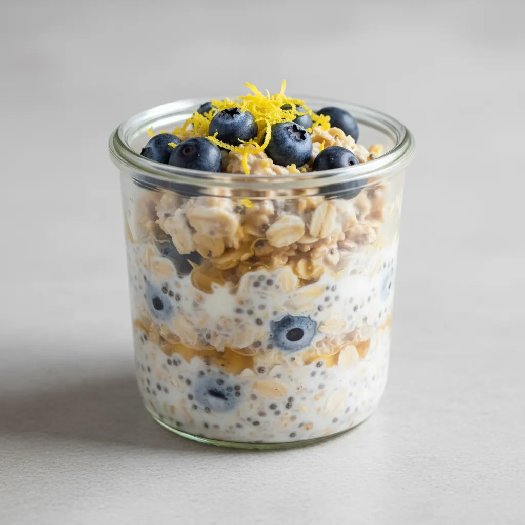 Blueberry Lemon Overnight Oats Blueberry Lemon Overnight Oats