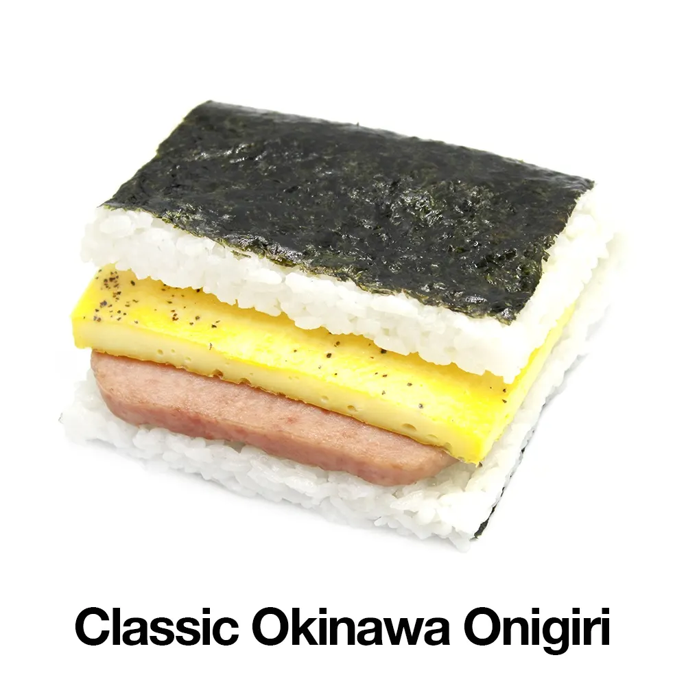 Classic Okinawa Onigiri with Seaweed Salad