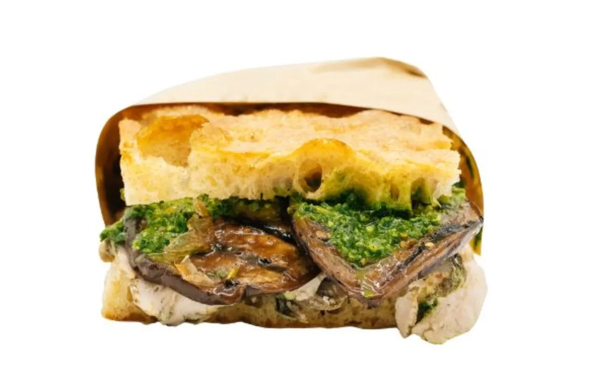 Porchetta Sandwich and Side Salad