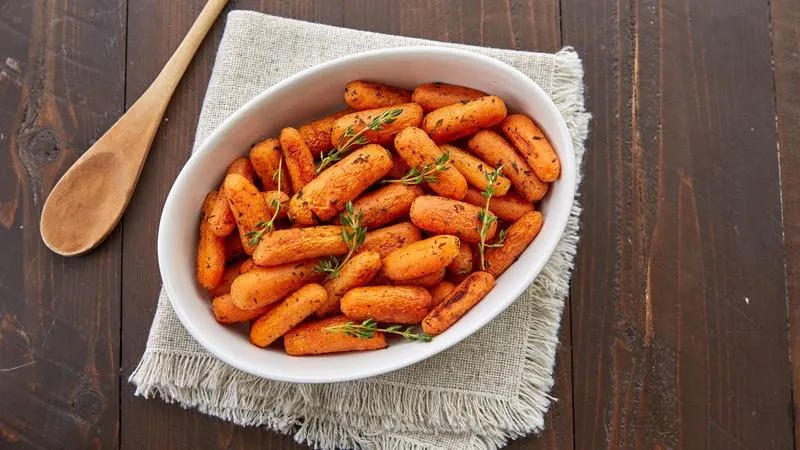 Roasted French Peeled Baby Carrots