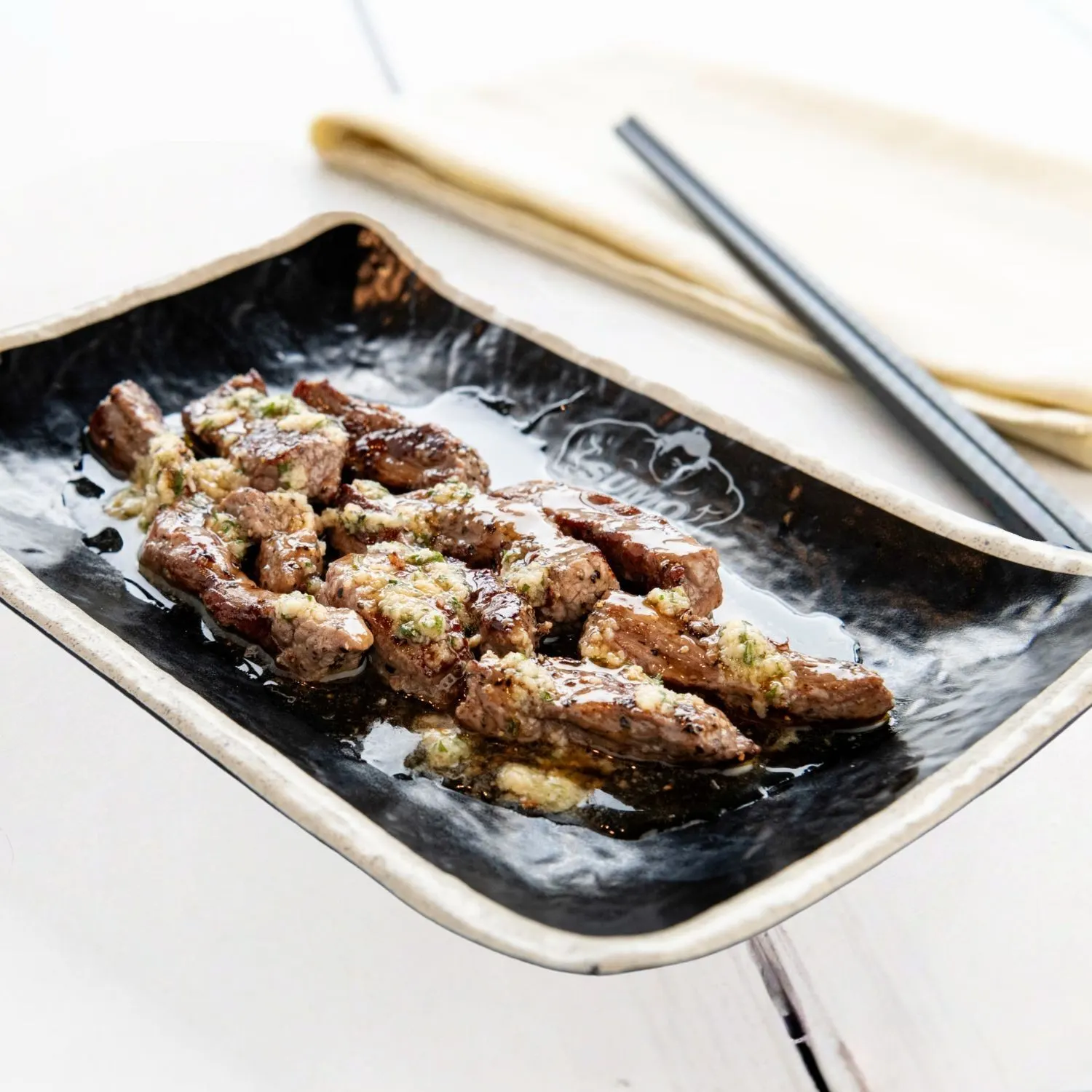 Grilled Beef With Garlic Butter