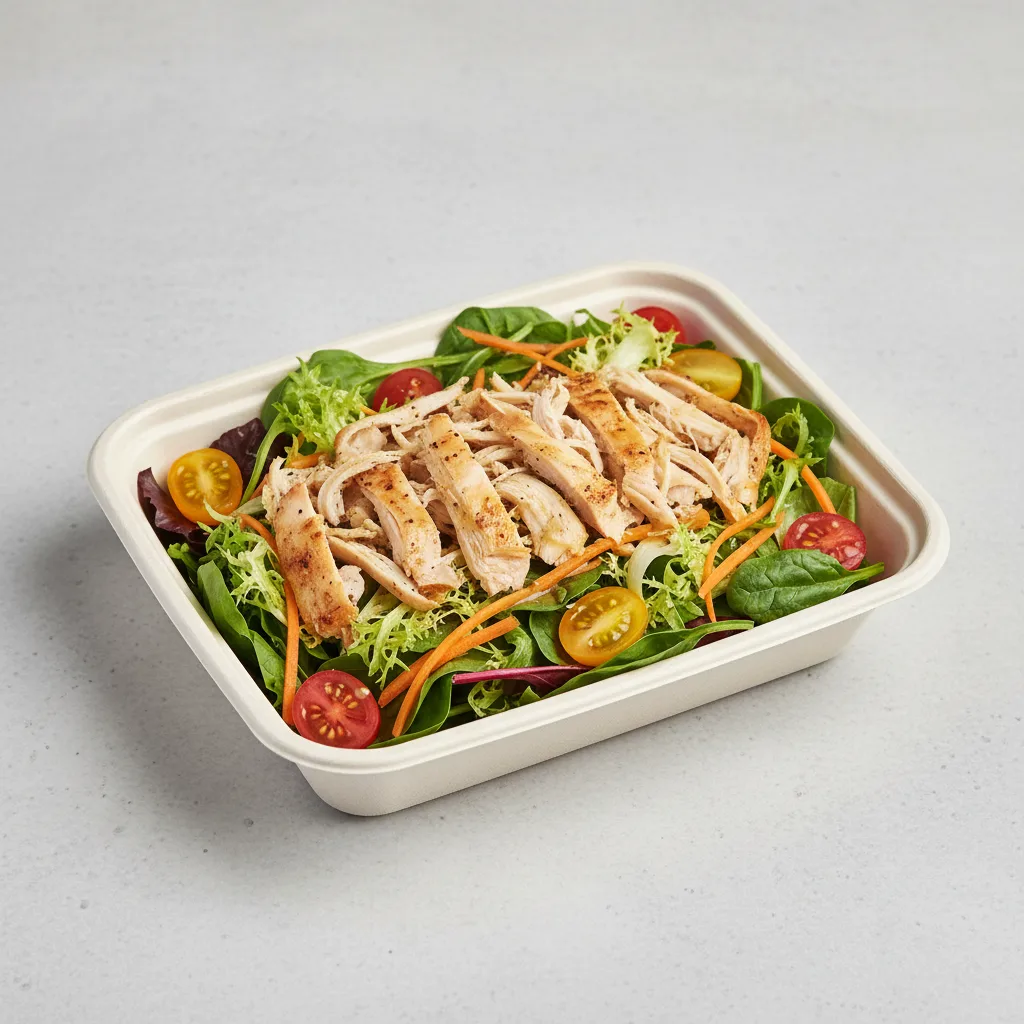 House Salad with Shredded Chicken Boxed Meal House Salad with Shredded Chicken Boxed Meal