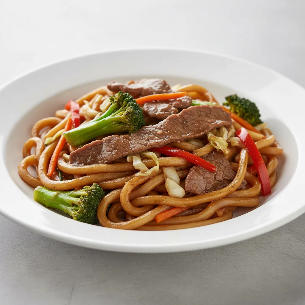 Beef Stir Fried Udon Beef Stir Fried Udon