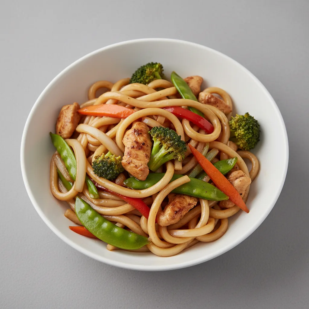 Chicken Stir Fried Udon Chicken Stir Fried Udon